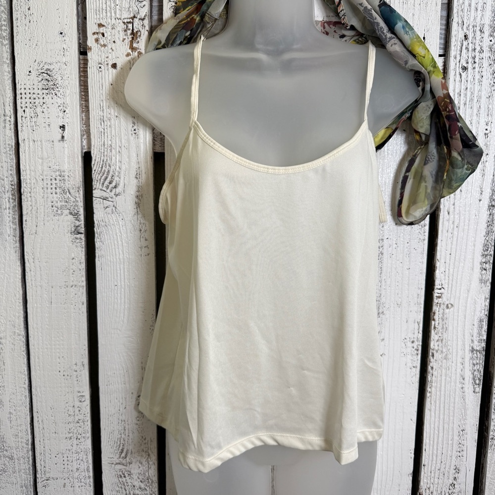 Liz Claiborne 2 Pc Floral Sheer Top With‎ Camisole Size Large Sleeveless Cottage - Picture 2 of 13